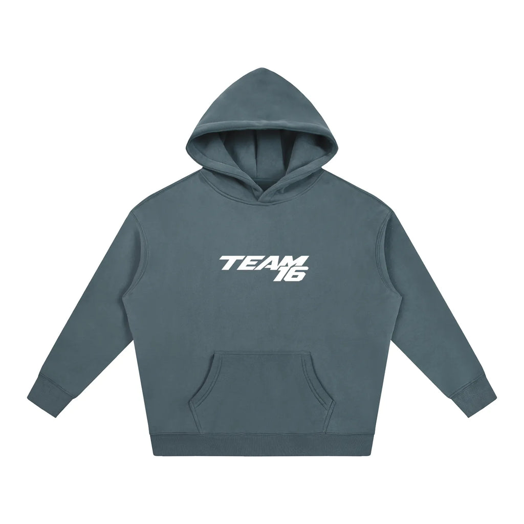 Team 16 Grey Blue Hoodie