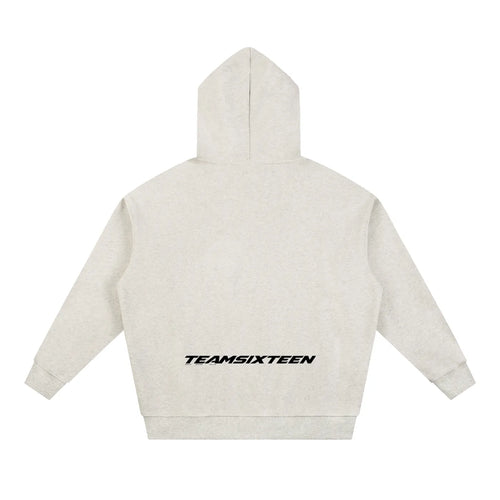 Team 16 White Grey Hoodie